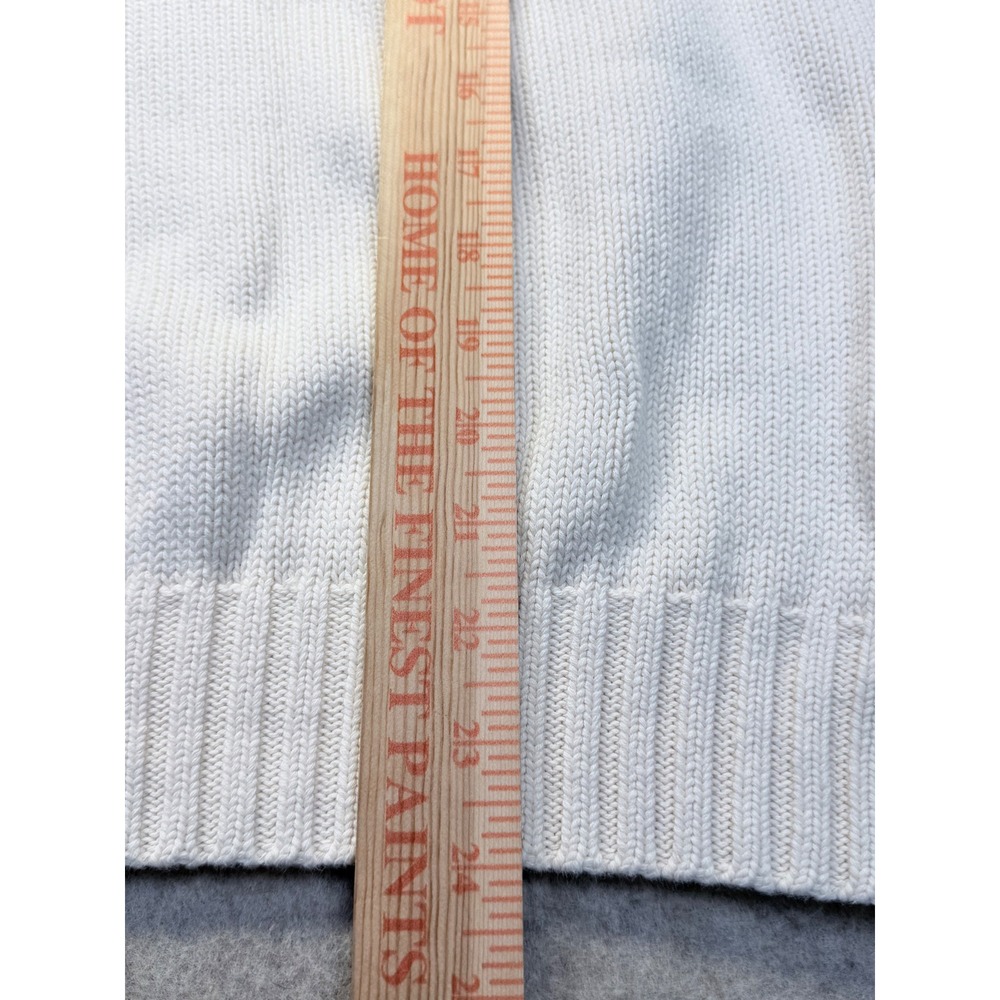 Polo Ralph Lauren Sweater Vest Mens XXL Cream V-Neck Cotton Knit Pony Logo - Picture 6 of 6